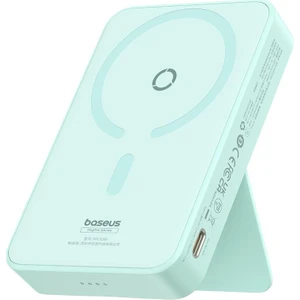 Magpro Magnetic Bracket Wireless Fast-Charging Power Bank 5000MAH 20W Peppermint Blue (With Simply Series Charging Cable Type-C To Type-C (20V/3A) 30CM White)