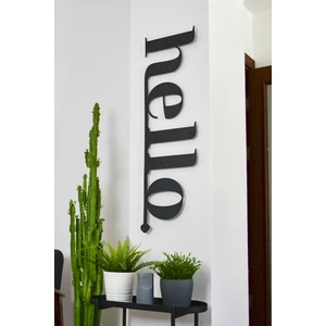 Hello Metal Duvar Tablosu