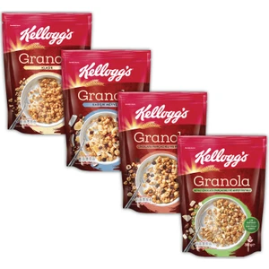 4lü Granola Paketi, Çikolata Parçacıklı ve Fındıklı,Kurutulmuş Meyveli, Beyaz Çikolatalı ve Antep Fıstıklı, Klasik