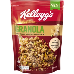 Granola Beyaz Çikolata Parçacıklı ve Antep Fıstıklı 500 G, %46 Yulaf Ezmesi,Lif Kaynağı Kahvaltılık Gevrek