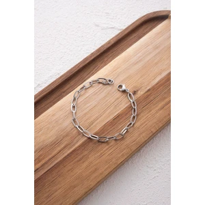 Byflorya Jewelry Çelik Ataç Oval Zincir Halhal Denizde Yazın Günlük Kullanıma Uygun Kararmaz Halhal 5mm 22CM+3CM