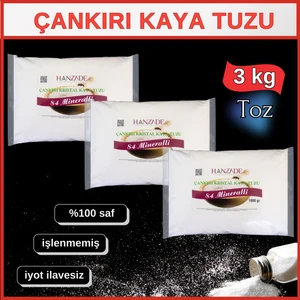 Çankırı Kaya Doğal Öğütülmüş Kaya Tuzu 3 kg