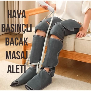 Çift Bacak Hava Sıkıştırmalı Isıtmalı Kumandalı Ayak Alt Bacak Diz Üst Bacak Shiatsu Masaj Aleti(2 BACAK & Lenf Drenaj)