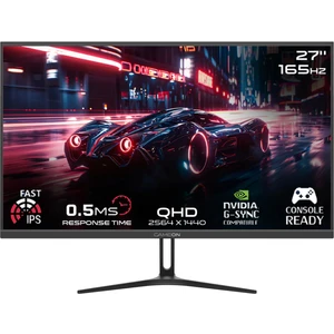 GOAE27QHD165IPS Pro 27" Qhd, 165Hz, Mprt 0.5ms, PS5DESTEKLI, Hızlı IPS Siyah Oyuncu Monitörü