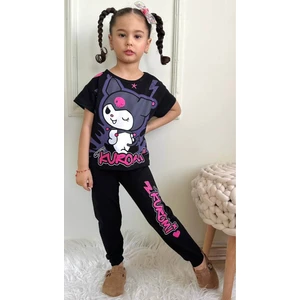 Kıpırık Baby Kız Çocuk Desenli Kısa Kollu Pijama Takımı