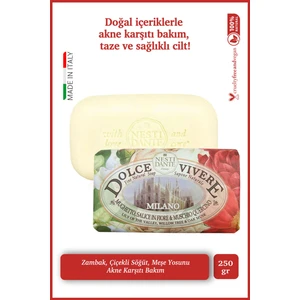 Nesti Dante Dolce Vivere Millano Katı Sabun 250 gr | Akne Karşıtı Bakım | Söğüt Ağacı, Meşe Ağacı