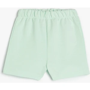 Beli Lastikli Pamuk Karışımlı Basic Şort