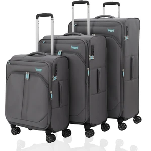 V2411 Super Lıght Valiz Black Set