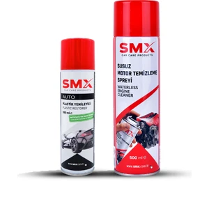 Susuz Motor Temizleme Spreyi 500 ml + Tampon & Plastik Yenileyici 300 ml