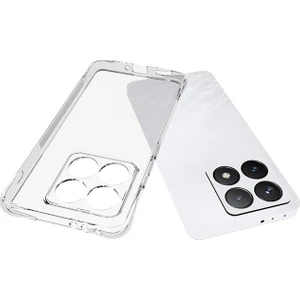 Xiaomi 14T Pro Kılıf Şeffaf Silikon Hibrit Case Kapak