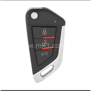 Lüx Unıversal Sustalı 3 Butonlu Akıllı Kodlanabilir Oto Kumanda Bmw Tipi ( 433 Mhz) Frekans