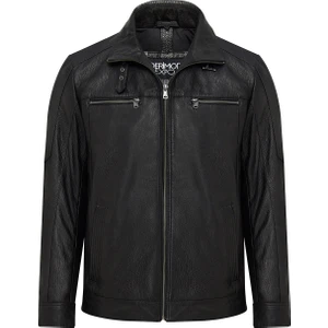 Mateo Erkek Siyah Deri Ceket 24WGE65352H