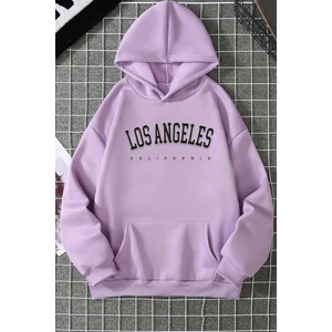 Only Trendwear Unisex Los Angles  Baskılı Sweatshirt