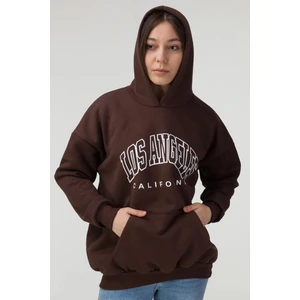 Only Trendwear Unisex Los Angles  Baskılı Sweatshirt
