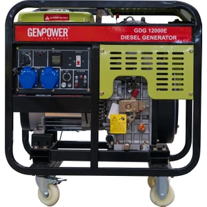 Gdg 12000 E Model 12 Kva Dizel, Ses İzolasyon Kabinsiz, Marşlı, Tekerlekli, Monofaze ( 220 Volt) Portatif Jeneratör