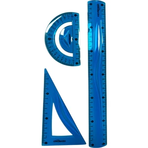 Keyroad Flexible Esnek Çizim Seti (30CM Cetvel ,iletki , Gönye)