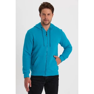 Cavla Collection Erkek Tam Fermuarlı Kapüşonlu Kanguru Cepli Sweatshirt