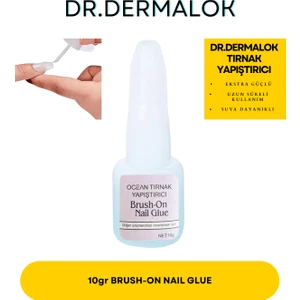 Dr. Dermalok Takma Tırnak Yapıştırıcı Protez Yapıştırıcı Jel Tak Çıkar Yapıştırma Fırçalı