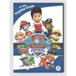 Paw Patrol Boyama Kitabı (20 Tam Sayfa) (+1 Sayfa Sticker) (Maske Hediyeli)
