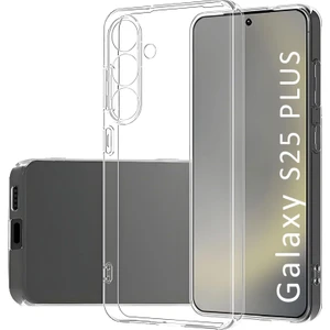 Samsung Galaxy S25 Plus Kılıf Şeffaf Kamera Korumalı Esnek Yumuşak Silikon