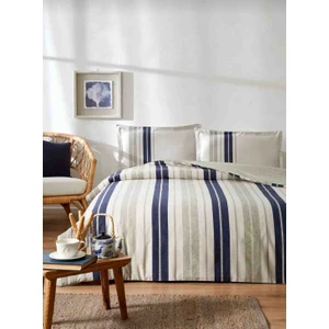 Tek Kişilik Nevresim Takımı Marin Line Bej