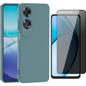 Oppo A60 Kılıf Zore Mara Lansman Kapak + Privacy Hayalet Ekran Koruyucu