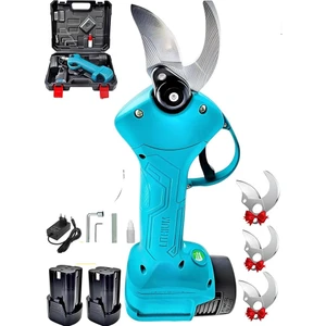 9865RP Şarjlı Ağaç Dal Budama Bağ Makası 30m Bakır Sargı Çift Akülü 3 Adet Çelik Yedek