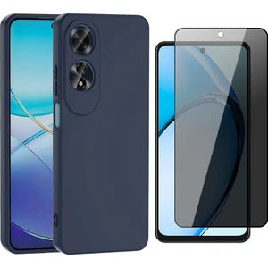 Oppo A60 Kılıf Zore Mara Lansman Kapak + Privacy Hayalet Ekran Koruyucu