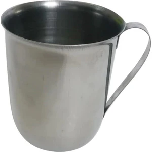 Kulplu Paslanmaz Çelik Bardak 250 cc Tutmalı Saplı Çelik Kupa