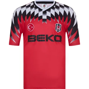 Beşiktaş Retro Beko Kısa Kol Kırmızı Forma