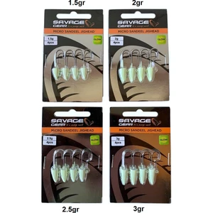Savage Gear Lrf Micro Sandeel Jighead Glow Zoka (4'lü Paket)
