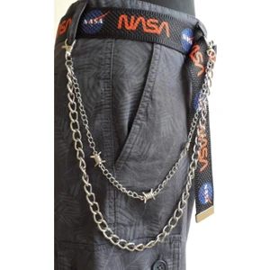 Metal Giyim Dikenli Tel Detaylı Ikili Pantolon Zinciri