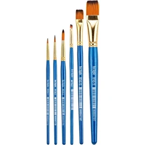 Karışık Uçlu Fırça Seti 6'lı Resim Fırçası Profesyonel Fırça Seti Sanatsal Yağlı Boya Akrilik Boya