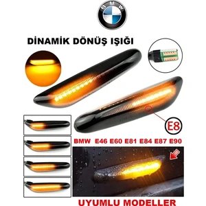 Bmw E60 E61 E90 E91 E92 E93 E81 E82 E88 E46 X3 X1 Kayar Ledli Çamurluk Sinyali