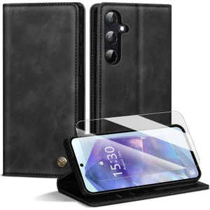 Samsung Galaxy A35 Uyumlu Kılıf Kapaklı Cüzdan Standlı Kartvizitli Tam Kaplar Kapak
