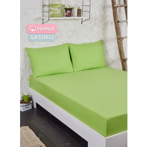 Denizli Çeyiz Pamuk 57 Tel Lastikli Çarşaf Takımı