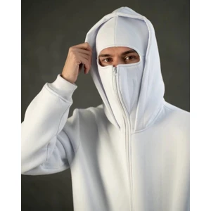Yeni Sezon Unisex Ninja Ceket - Kapüşonlu, Maske Detaylı, Spor Ceket