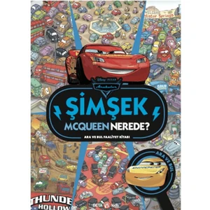Disney Arabalar Şimşek Mcqueen Nerede? Ara ve Bul Faaliyet Kitabı