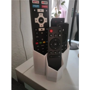 Dlc 3d Design 3 Gözlü Kumanda Organizer Standı Uzaktan Kumanda Düzenleyici Tv Kumandalık Modern