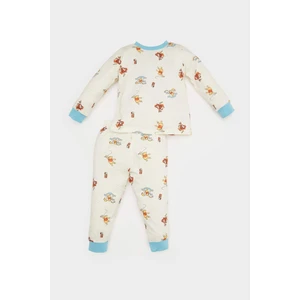 Erkek Bebek Pijama Takımı Disney Winnie The Pooh Penye Uzun Kollu Üst Beli Lastikli Uzun Alt E0755A525SP