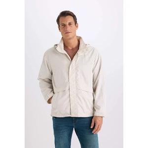 Regular Fit Kapüşonlu Fermuarlı Cepli Mevsimlik Baharlık Yağmurluk D6305AX25SP