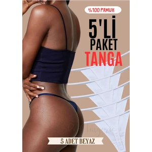 Red Love Cloud Askılı Tanga Külot (5'li Paket)