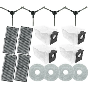 Dreame L10S Pro Ultra HEAT/X30 ULTRA/X30 PRO/S10 Pro Ultra Vakum Için 16 Adet Sanat Yan Fırça Filtresi Mop Toz Torbası Değiştirin (Yurt Dışından)