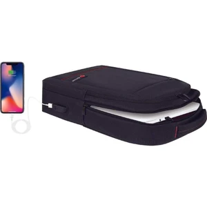 MCC-007 17.3" Office USB Girişli Notebook Sırt Çantası Siyah