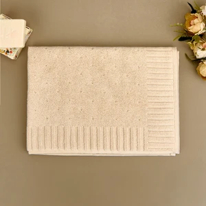 Soft Patte Ayak Havlusu - Krem - 50X70 cm