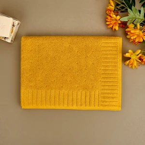 Soft Patte Ayak Havlusu - Hardal - 50X70 cm