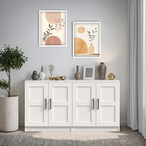 KNS-204-Beyaz 4 Kapaklı Konsol