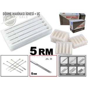 5rm Tattoo Dövme Makinası Iğneleri 10 Igne + 10 Uç