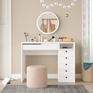 Robin Home Paris Makyaj Masası Aynalı Çekmeceli Şifonyer Beyaz