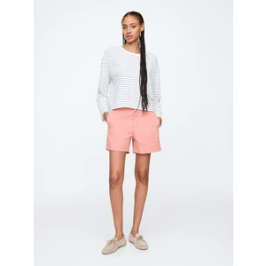 Kadın Pembe Mid Rise Downtown Khaki Şort